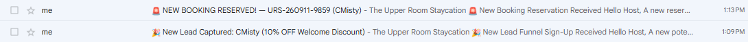 Automated Gmail Notification to Host-Unit Owners